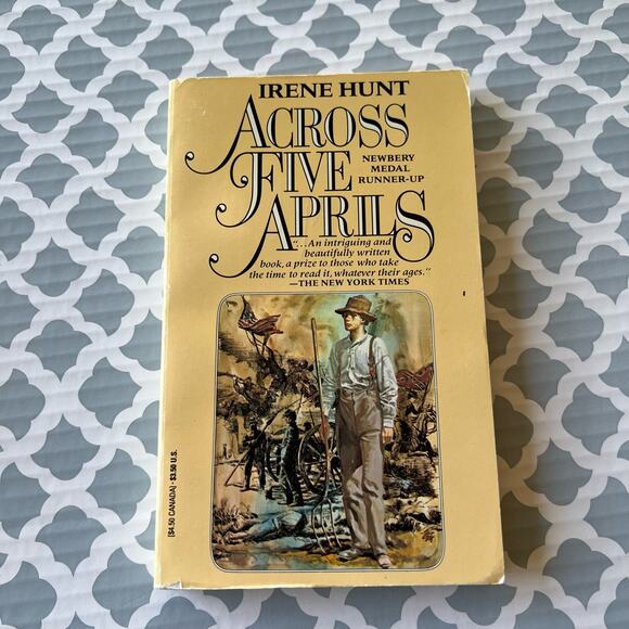 Across Five Aprils by Irene Hunt Paperback Book Pre-Loved - Picture 1 of 7